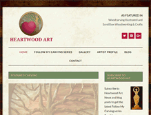 Tablet Screenshot of heartwoodart.com